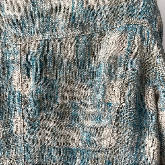 Antonio Derrico Blue and Beige Jacket - Picture 6 of 7